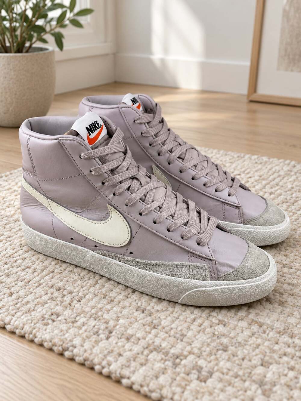 Nike Blazer Mid ‘77 Women’s 8.5 Platinum Violet Mauve Sneakers